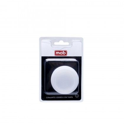 Godé com Tampa Mab Branco Pack 3 Godé com Tampa Mab Branco Pack 3
