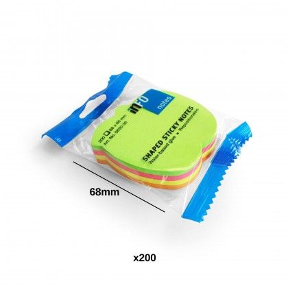 Notas Aderentes Brilhantes Maa 68X68mm Pack 200