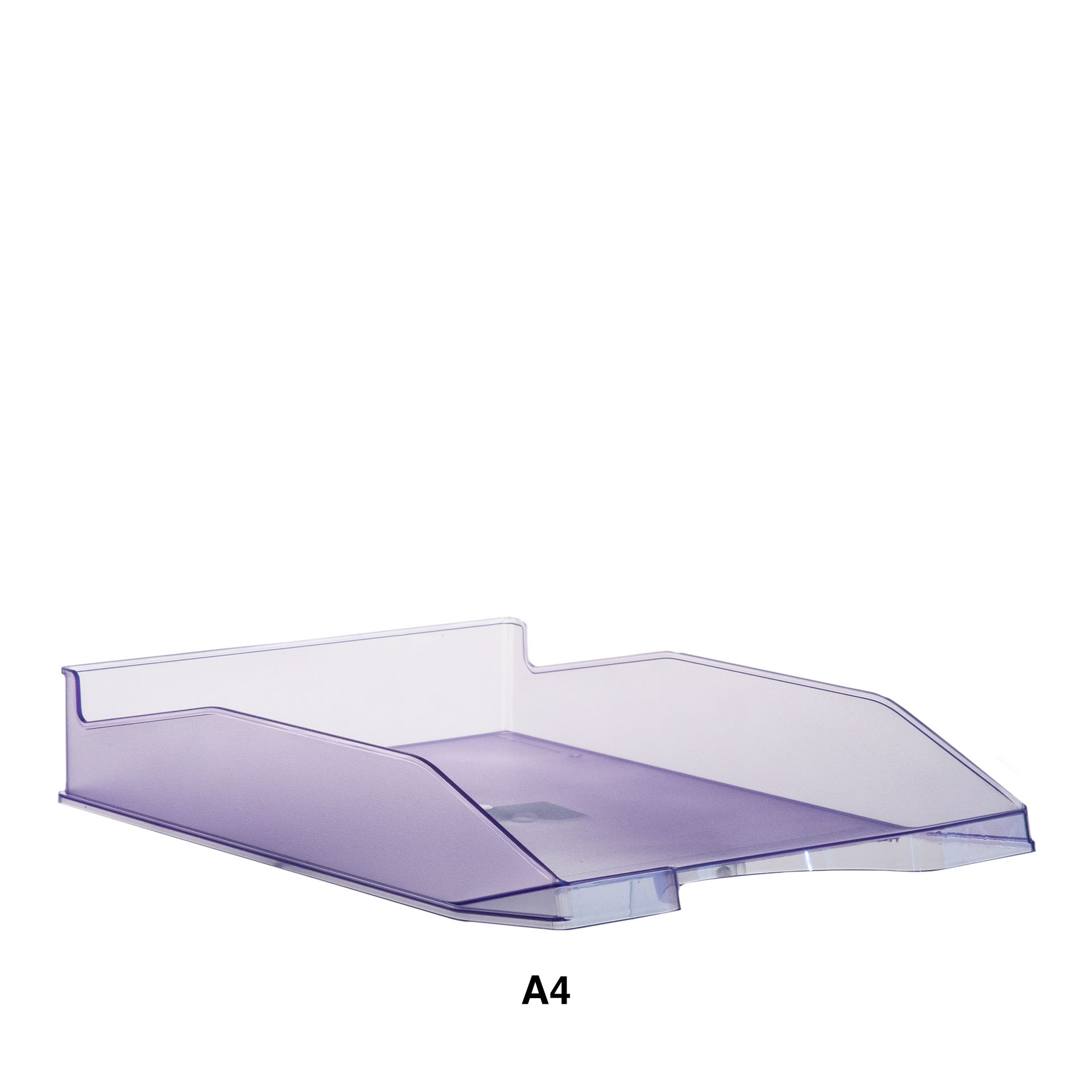 Tabuleiro Plástico A4 Transparente Violeta