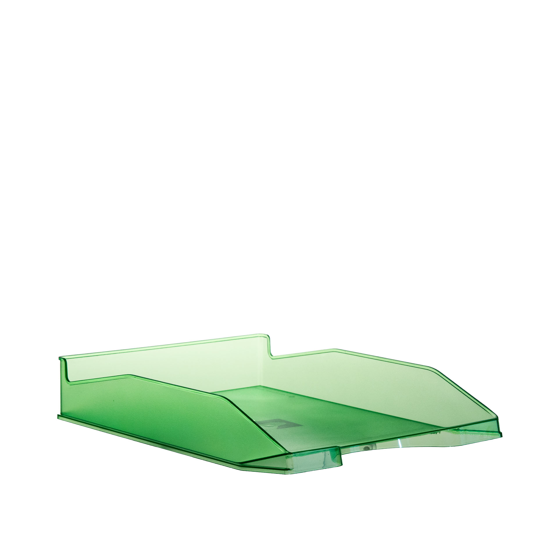 Tabuleiro Plástico A4 Transparente Verde