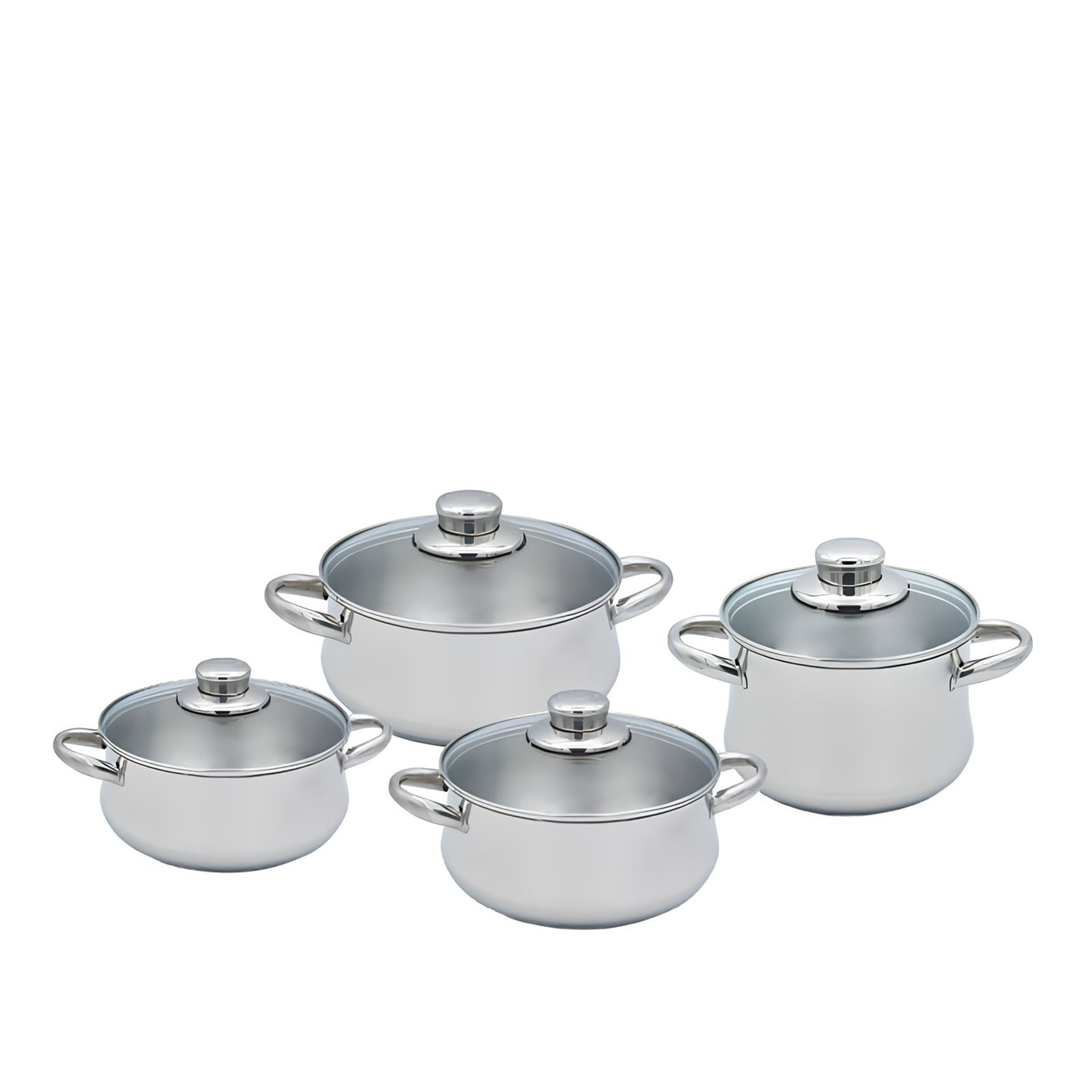 Funchal Glass Trem Panelas 4 Peças