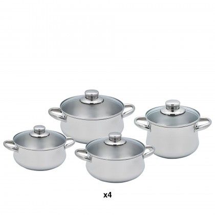 Trem Panelas Funchal Glass 4 Peas