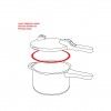 Junta Vedao Silicone para Panela Presso Easy 22cm