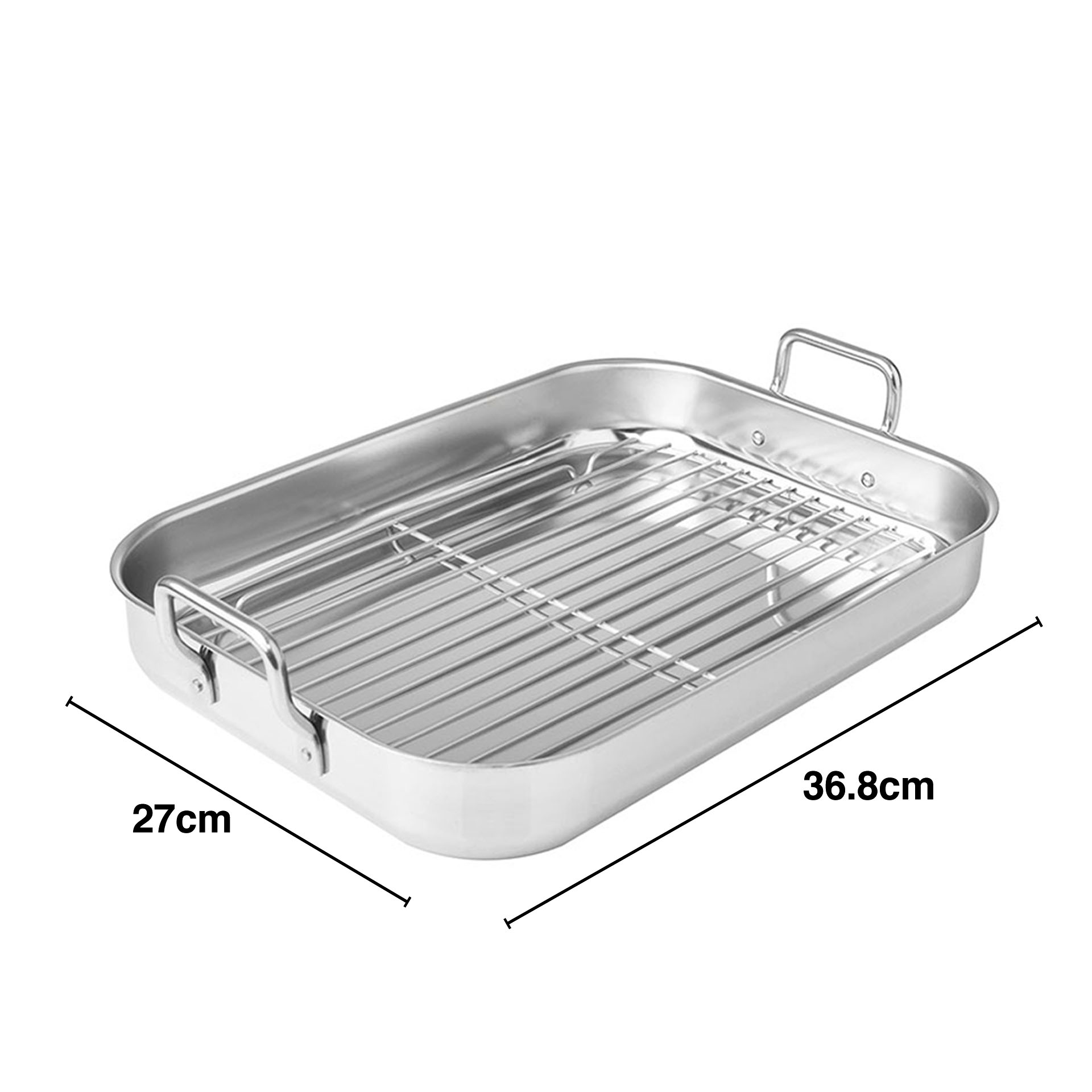Sado Tabuleiro Antiaderente C/ Asas + Grelhaor 36X27Cm