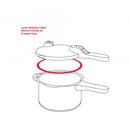 Junta Vedao Silicone para Panela Presso Easy 22cm