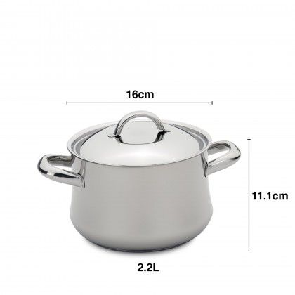 Low Cost Classic Panela C/ Asas Ø16Cm 2.2L Low Cost Classic Panela C/ Asas Ø16Cm 2.2L