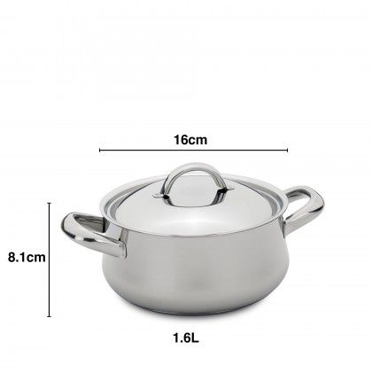 Low Cost Classic Caçarola C/ Asas Ø16Cm 1.3L Low Cost Classic Caçarola C/ Asas Ø16Cm 1.3L