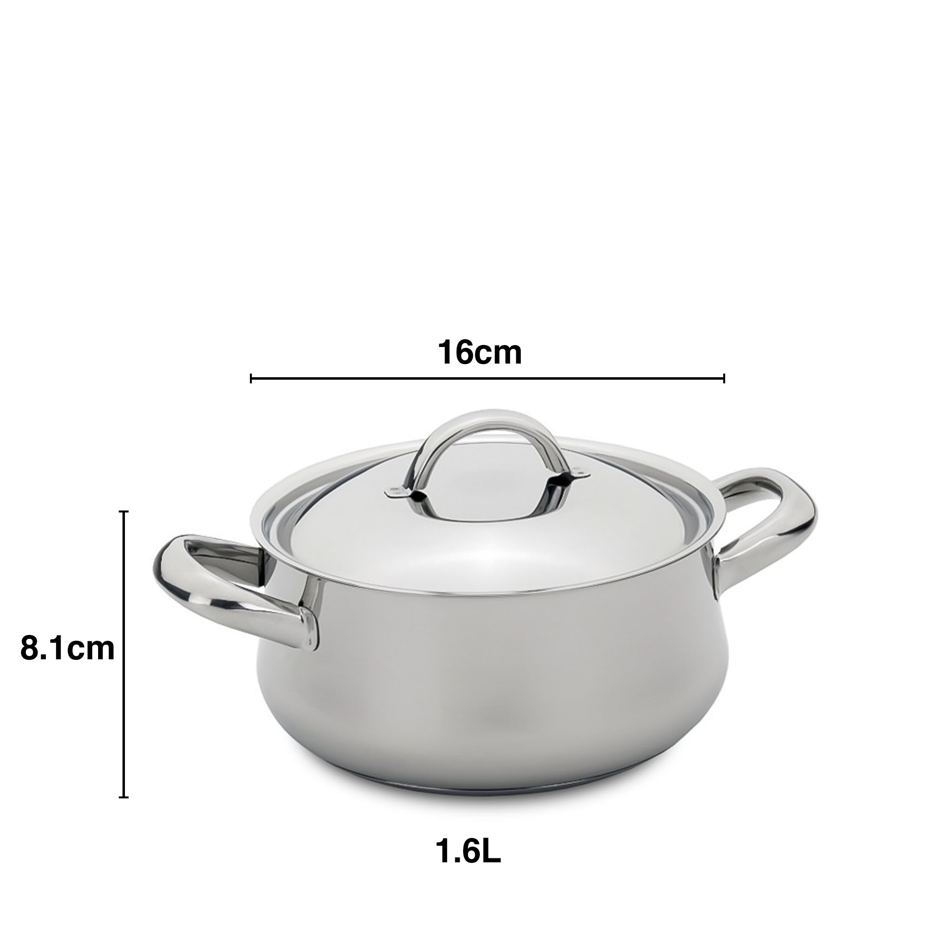 Low Cost Classic Caçarola C/ Asas Ø16Cm 1.3L