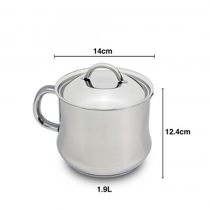 Cafeteira Inox Low Cost com Asa N.14