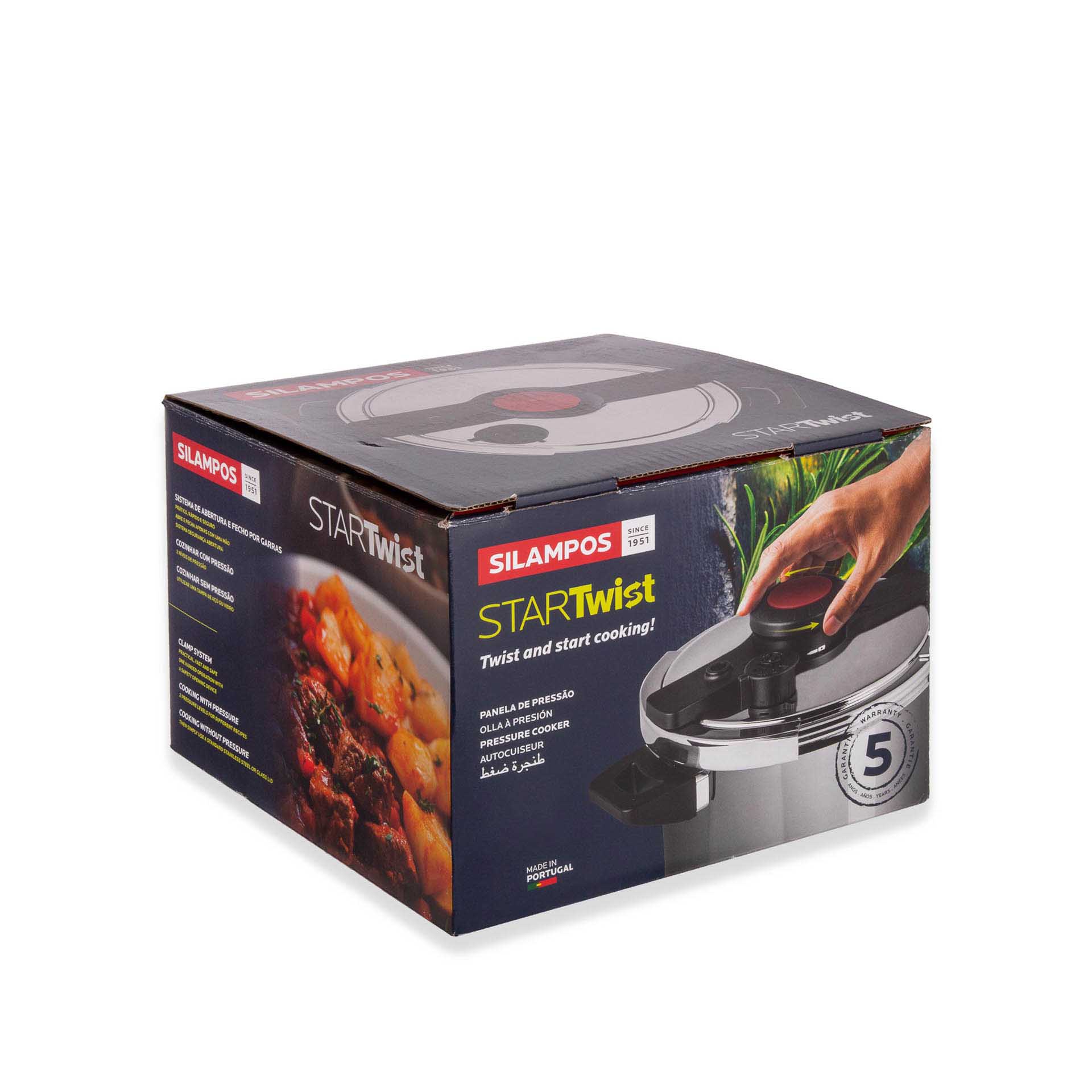 Startwist Panela Pressão Inox S/ Cesto Ø24Cm 6L