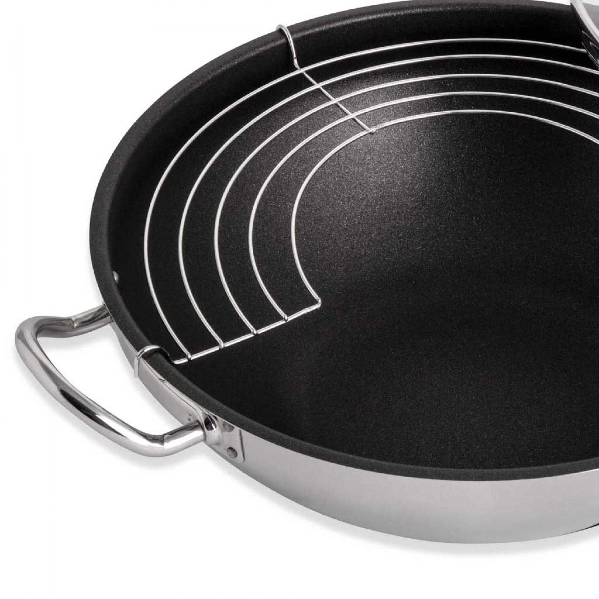 Nautilus Wok Antiaderente C/ Asas C/ Grelha Ø28Cm 4.6L