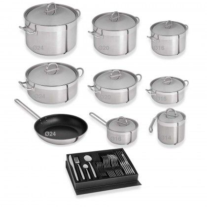 Professinal Tejo Trem Panelas 9 Pe�as C/ Frigideira