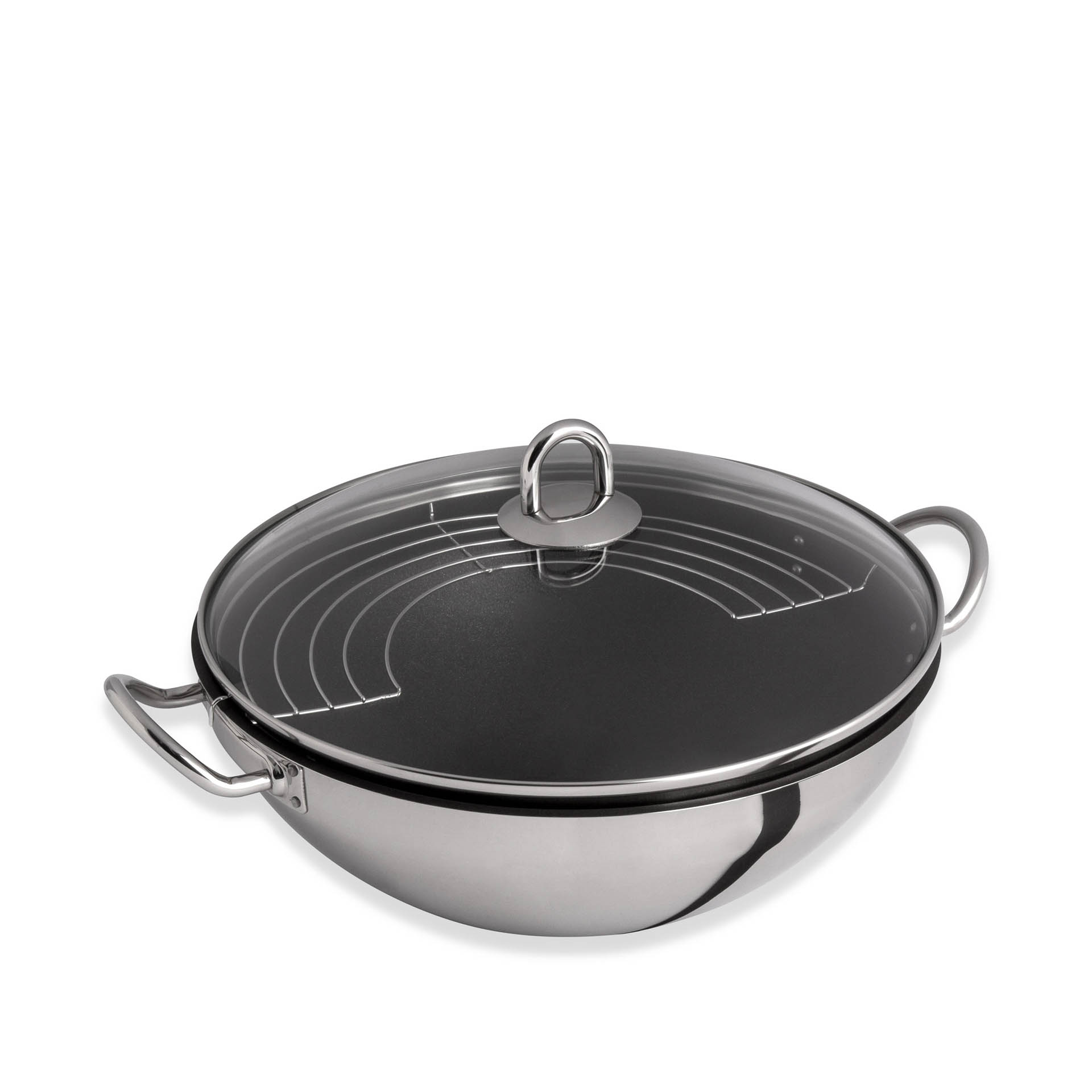 Nautilus Wok Antiaderente C/ Asas C/ Grelha Ø28Cm 4.6L