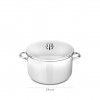 Panela Inox Alfa com Asas Baixa 24cm