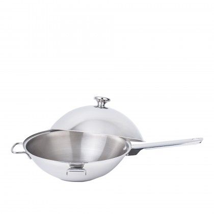 Cataplana + Wok Inox Faro Redondo 3.4L 28X20cm