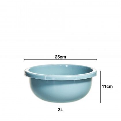 Bacia Plstico Redondo Azul 3l 25X11cm