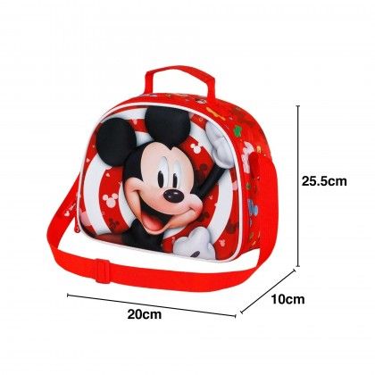 Lancheira 3D Mickey 25.5X20X10cm Lancheira 3D Mickey 25.5X20X10cm