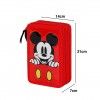 Estojo Triplo Mickey com Materia Escolar 14X21X7cm Estojo Triplo Mickey com Materia Escolar 14X21X7cm