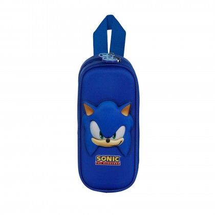 Estojo Duplo 3D Sonic 22X9.5X8cm Estojo Duplo 3D Sonic 22X9.5X8cm