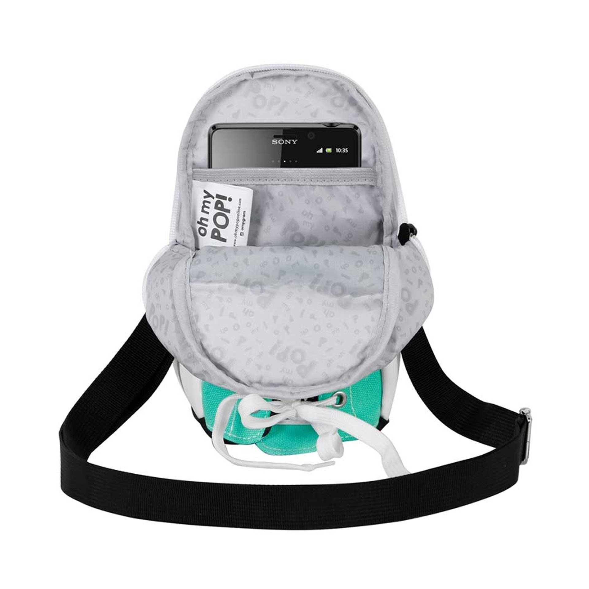 Bolsa Sapatilha Omp! Azul 13X23X7cm