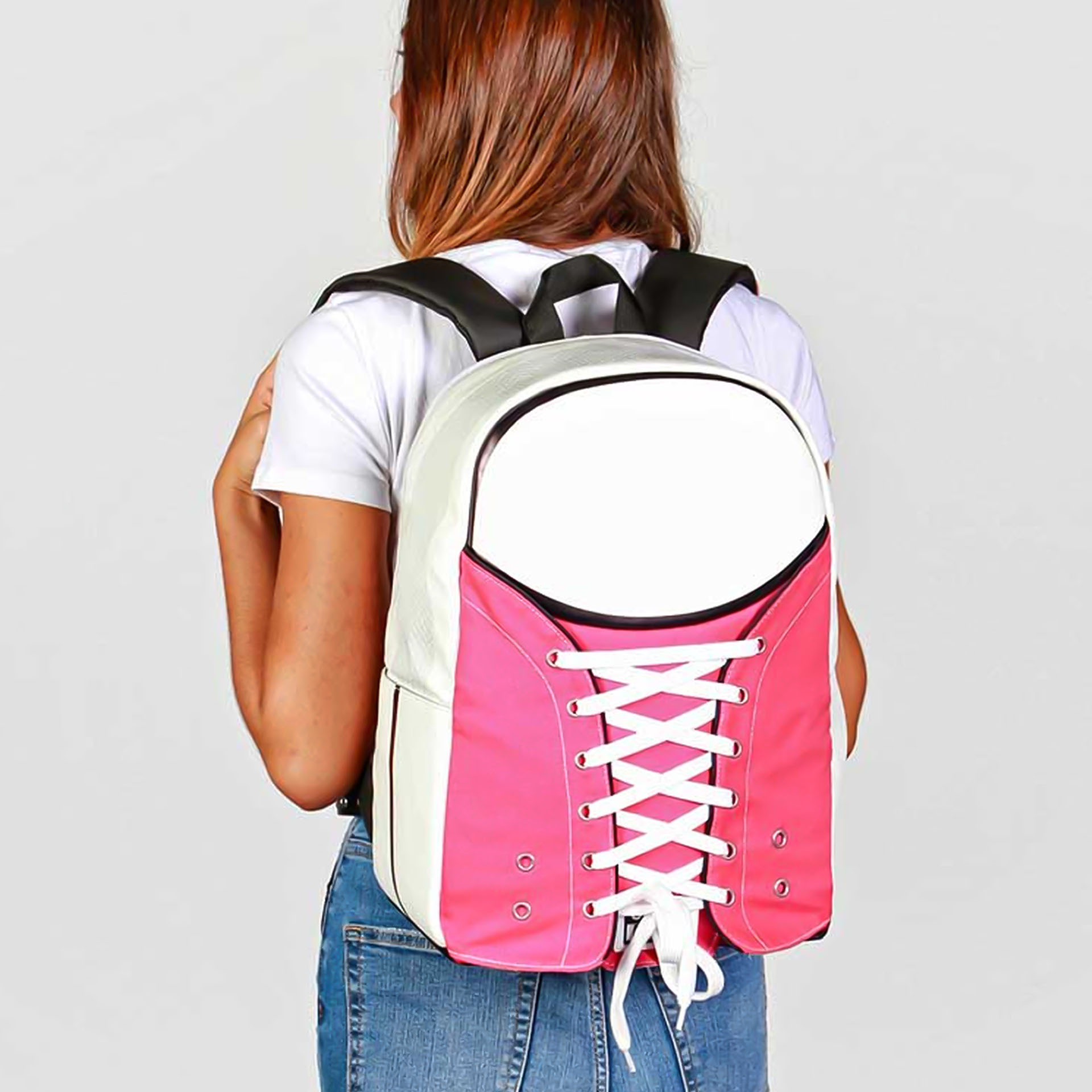 Mochila Escolar Sapatilha Omp! Rosa 30X40X17cm