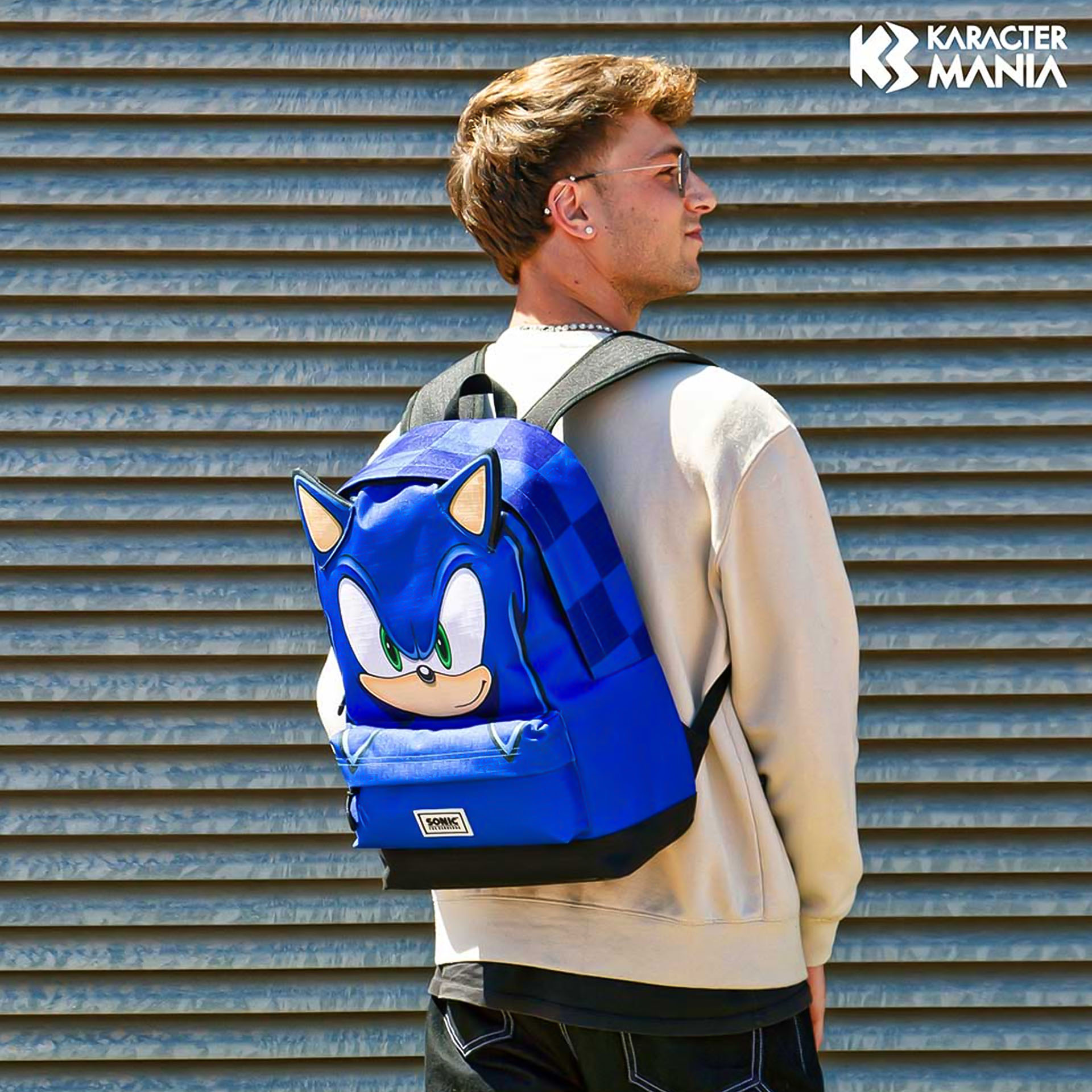 Mochila Infantil Sonic 31X44X18cm