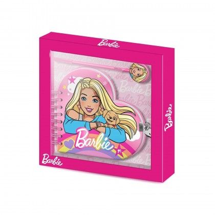 Diário Coração com Caneta Barbie 23X24X2.5cm Diário Coração com Caneta Barbie 23X24X2.5cm