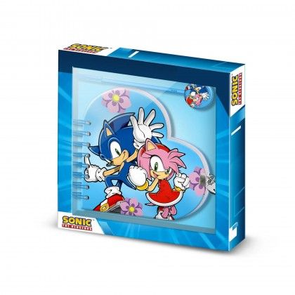 Diário Coração com Caneta Sonic 23X24X2.5cm Diário Coração com Caneta Sonic 23X24X2.5cm