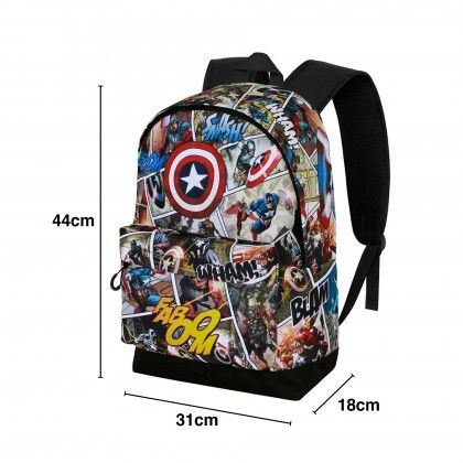 Mochila Infantil Capit�o America 31X44X18cm