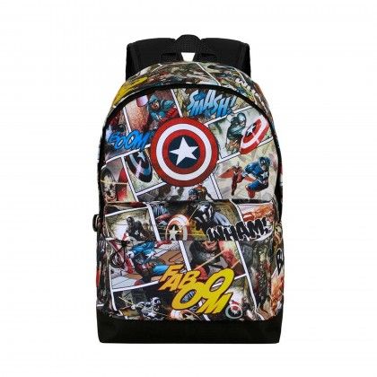 Mochila Infantil Capit�o America 31X44X18cm