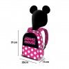 Mochila Infantil Minnie com Capucho 26X31X11cm
