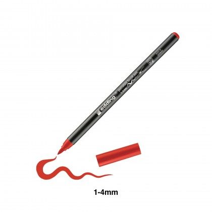 Marcador Pincel Porcelana Edding 4200 Vermelho Marcador Pincel Porcelana Edding 4200 Vermelho