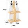 Galheteiro Base Bambu 500ml 15.5X7.5X31.5cm Galheteiro Base Bambu 500ml 15.5X7.5X31.5cm