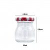 Frasco Vidro Multiusos Tampa Xadrez Redondo 50ml 4.8X5.8cm