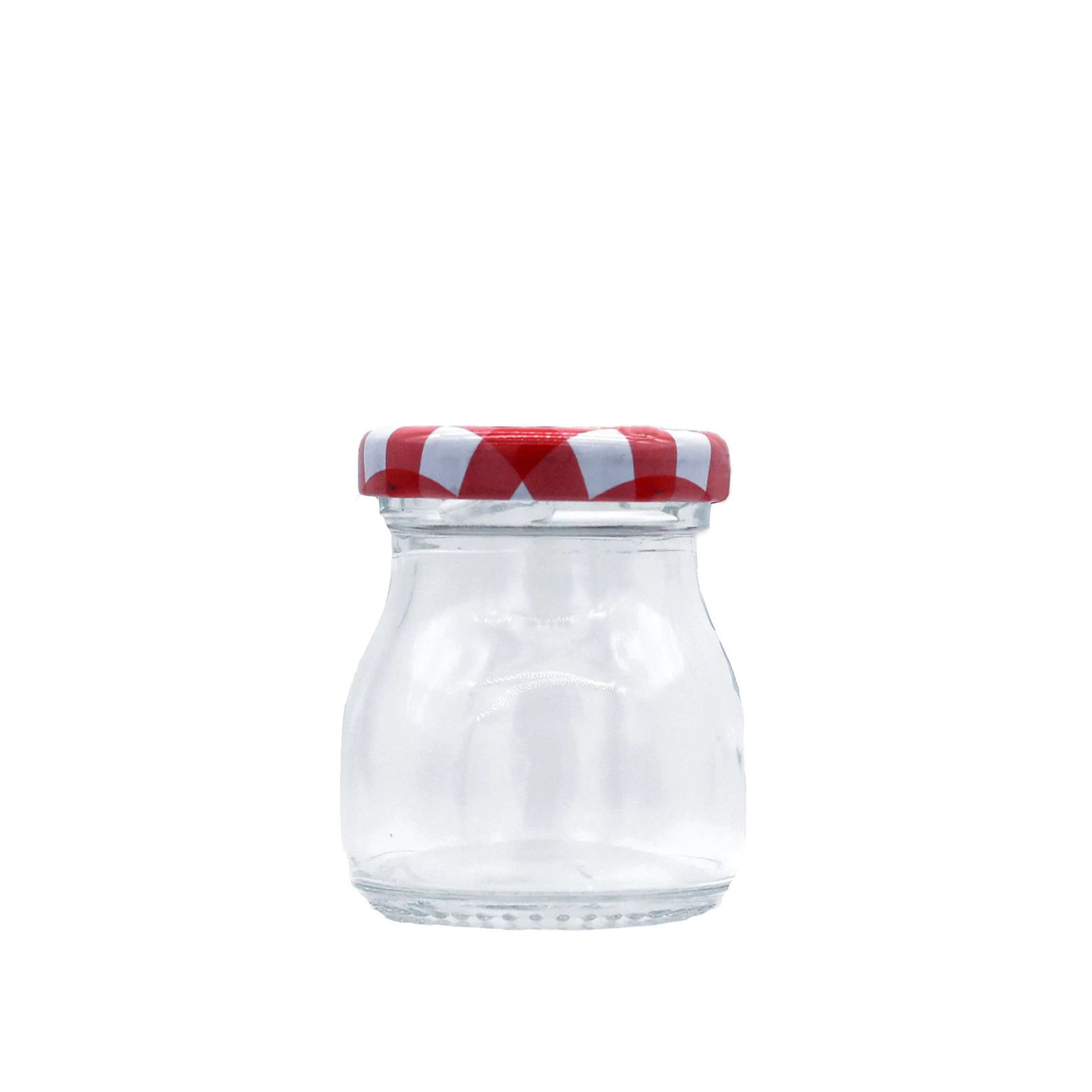 Frasco Vidro Multiusos Tampa Xadrez Redondo 50ml 4.8X5.8cm