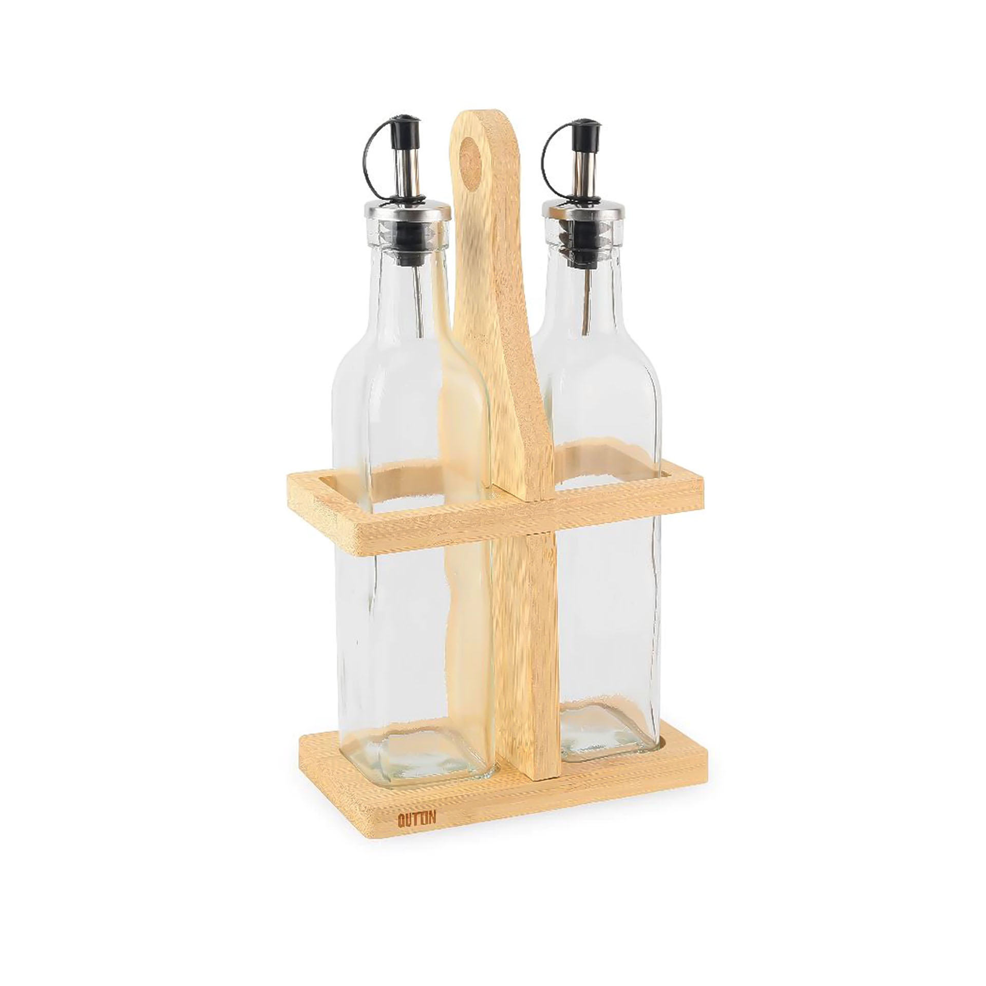 Galheteiro Base Bambu 500ml 15.5X7.5X31.5cm