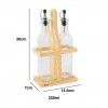 Galheteiro Base Bambu 250ml 14.5X7X26cm