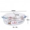 Caarola Vidro com Tampa Quttin 3+1.5L 32.8X19.7X13cm