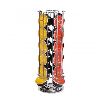 Suporte Inox 24 Cpsulas Caf Giratrio 14X33cm