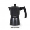Cafeteira Italiana Induo 9 Chvenas Preta 18X11X21cm