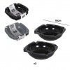 Cinzeiro Melamina Preto 10cm Pack 2