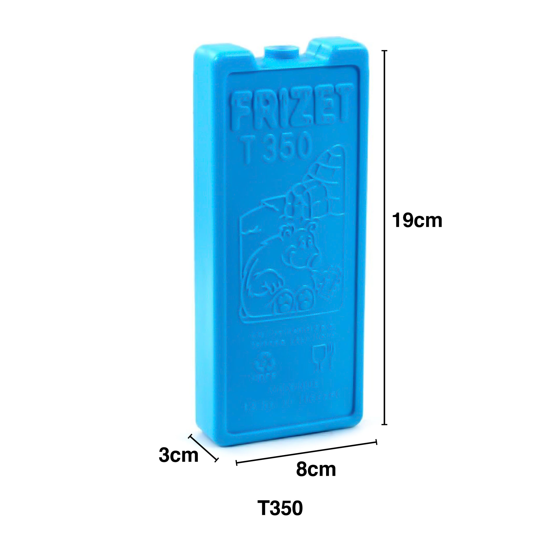 Acumulador Gelo Frizet Azul T350 8X3X19cm