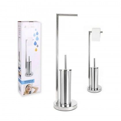 Suporte Rolo Papel Higinico + Escovilho Wc 18.5X74cm