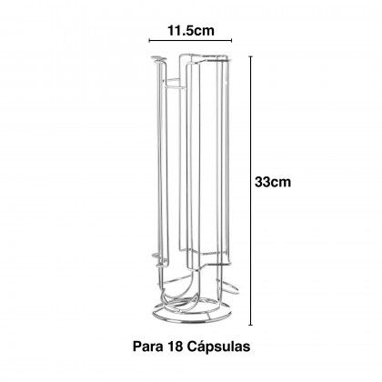 Suporte Metal 18 Cpsulas Caf 11.5X33cm