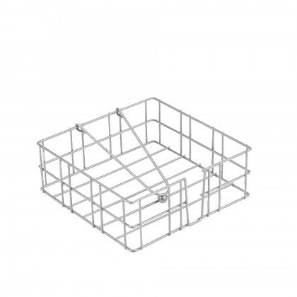 Porta Guardanapos Metal Cinzento 18X6.5cm Porta Guardanapos Metal Cinzento 18X6.5cm
