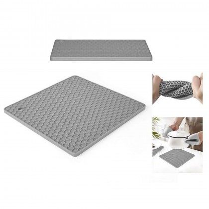Base para Quentes Silicone Quadrado 17X17cm