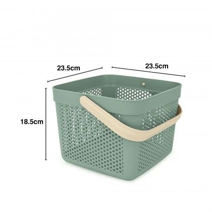 Cesto Multiusos Plástico 23.5X23.5X18.5cm Cesto Multiusos Plástico 23.5X23.5X18.5cm