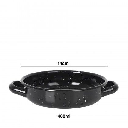 Caçarola Esmalte sem Tampa com Asas 400ml 14X3.8cm Caçarola Esmalte sem Tampa com Asas 400ml 14X3.8cm