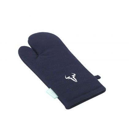 Luva Forno Algod�o Azul 18X32cm