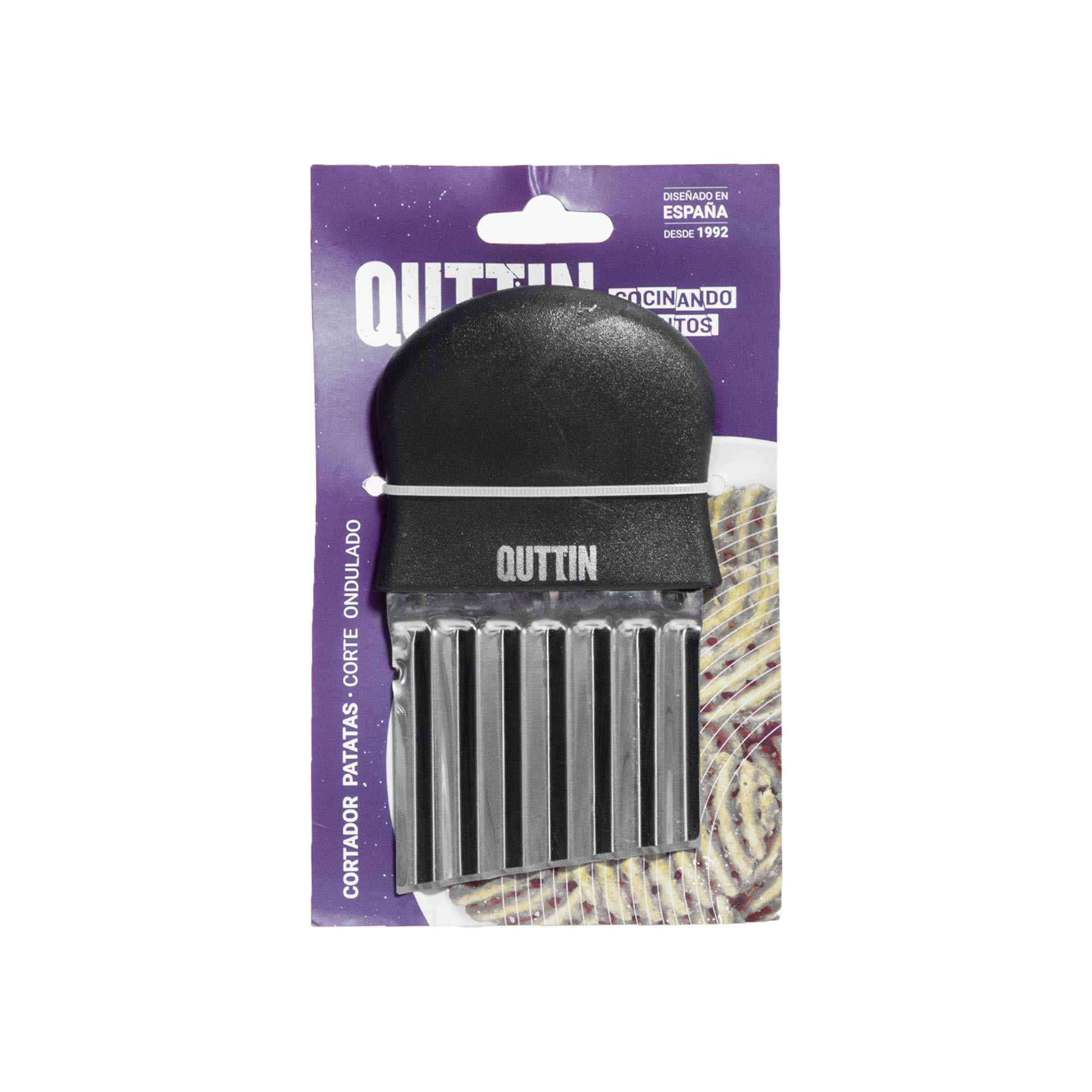 Corta Batatas Inox Ondulado 14X7cm